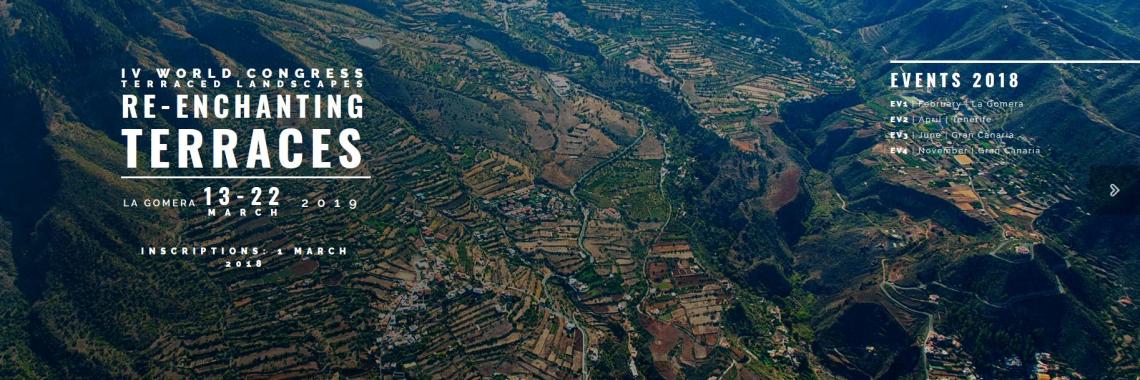 IV Congreso Mundial de Terrazas - Canarias. 2019 Cultivo en Terrazas